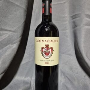Bouteille de Pessac-Léognan Clos Marsalette, vin rouge de Bordeaux
